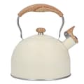 Visslande vattenkokare i rostfritt stål, 2,5 l, beige