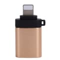 USB 3.0 OTG Adapter Konverter Snabb Laddning Dataöverföring Kompatibel med iOS Telefon Guld