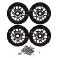 4st RC Crawler Universal Aluminiumlegering 1.9in Beadlock Fälgar för SCX10 II Titanium
