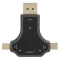 3-i-1 Multifunksjonsadapter HD DP Mini DP til HDMI-konverter for bærbart tilbehør D63A
