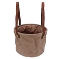 Hopfällbar Slitstark Bärbar Vikbar Hink 20L Khaki Utomhus Camping Resa