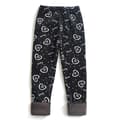 Piger Fleeceforede Leggings Søde Print Slim Fit Sorte Termobukser til Efterår Vinter 120cm 47.2in