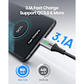 Miniatyrbild 2 av 2: (2-PACK) USB C Kabel (2 meter! 3.1A) Snabbladdning Fast Charging USB (iPad Samsung S24 S23 S22 S10 iPhone 15 Pro Plus Max PS5)