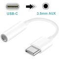 Miniatyrbild 3 av 4: (2st) USB-C till 3,5 mm adapter för hörlurar Vit one size