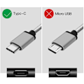 Miniatyrbild 2 av 2: 2M Hög kvalitets USB-C Snabbladdnings Kabel - Extra stark + USB