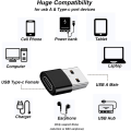 Miniatyrbild 4 av 7: (2st) USB-adapter - USB typ A (hane) till USB-C (hona) - USB 3.1 (2PACK) C-hona till A-hane