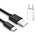 Miniatyrbild 2 av 2: USB C laddsladd 1 meter + Universell 1A Väggladdare