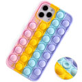 Miniatyrbild 2 av 5: Pop It Fidget Push Bubble Toy Mobilskal Stressboll iPhone12MINI