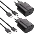 (2st) Samsung USB-C Kabel 1M Ultra 5G s23 Note + 25W USB laddare Och 15 & 16 1 meter