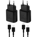 Miniatyrbild 2 av 2: (2x) Super laddare Samsung Extra Lång A53/S20/S21/S22/S23 Typ-C 2M (2M + 25w)