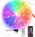 10m RGB LED-Ljusslinga / Flexibel LED-Strip med Bluetooth & App (10 Meter)
