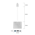 Miniatyrbild 5 av 7: Thunderbolt 3 - Macbook USB-C Adapter - HDMI & PD USB 3.0