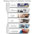 Miniatyrbild 4 av 4: (2st) USB-C till 3,5 mm adapter för hörlurar Vit one size
