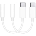 Miniatyrbild 1 av 3: (2st) Adapter USB-C till 3.5mm Vit Adapter OnePlus hörlurar