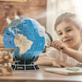 Miniatyrbillede 6 af 6: 3D-verdenskortpuslespil National Geographic Globe, 3D-puslespil for børn +8 år, børns jordklode 32 stykker, model til at samle