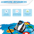Miniatyrbild 5 av 6: Xtrem Bots - Woki, programmerbar robotleksak, pedagogiskt spel för barn, pojkleksaker, present till 5-årig pojke, intelligent robot
