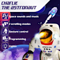 Miniatyrbild 5 av 6: Xtrem Bots - Charlie, programmerbar robot, fjärrstyrd robot, robotleksak för barn 5 år gammal, interaktiv robot för barn, fjärrstyrd robot