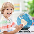 Miniatyrbild 5 av 6: 3D World Map Pussel National Geographic Globe, 3D-pussel för barn +8 år, barns jordglob 32 bitar, modell att montera