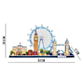 Miniatyrbild 4 av 6: 3D-pussel, London LED Cityline, modell att bygga, 3D-pussel för vuxna, pussel för barn 8 år, barnleksaksmodell, 186 bitar