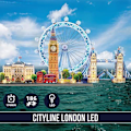 Miniatyrbild 6 av 6: 3D-pussel, London LED Cityline, modell att bygga, 3D-pussel för vuxna, pussel för barn 8 år, barnleksaksmodell, 186 bitar