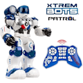 Miniatyrbild 1 av 6: Xtrem Bots - polispatrull, fjärrkontrollrobot för barn över 5 år, programmerbar leksak med smart radiokontroll, pedagogiskt spel