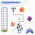 Miniatyrbild 6 av 6: Xtrem Bots - polispatrull, fjärrkontrollrobot för barn över 5 år, programmerbar leksak med smart radiokontroll, pedagogiskt spel