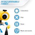 Miniatyrbild 3 av 6: Xtrem Bots - programmerbar robot Andy, interaktiv pedagogisk leksak, intelligenta pedagogiska spel för barn, leksaker för pojkar och flickor 4 år gam