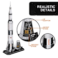 Miniatyrbillede 5 af 6: 3D-puslespil Apollo Saturn V Rocket, 3D-puslespil til børn | Model til at bygge voksen, gave til 8-årig dreng, modeller og modellering