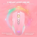 Miniatyrbillede 3 af 5: RGB trådløs gamingmus, ergonomisk genopladelig computermus