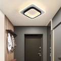 Miniatyrbilde 4 av 5: LED-lamper Liten firkantet nordisk mote svart taklampe for Hal