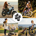 Miniatyrbillede 3 af 5: 2 stk. Justerbar Cykelflaskeholder 360 Graders Rotation, Cykelflaske