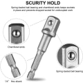 Miniatyrbillede 4 af 5: 1/4\" 3/8\" 1/2\" Magnetisk Bit Holder Skruetrækker Forlænger Adapter
