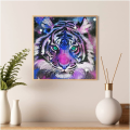 Miniatyrbilde 2 av 3: 5D diamant stue dekorasjon maleri diamant maleri korssting full diamant klistremerke diamant maleri (tiger symfoni 30*30cm