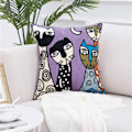 Miniatyrbilde 5 av 5: Picasso Art Square Broderte Putetrekk 45 x 45 cm 4stk