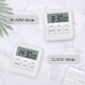 Miniatyrbillede 5 af 5: Digitalt ur med 3 i 1 ur/alarmfunktion, magnetisk køkken