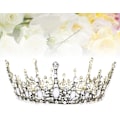 Miniatyrbillede 3 af 3: Pearl Rare, Brude Tiara Rhinestone Krone Bryllup Tilbehør
