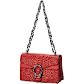 Miniatyrbillede 1 af 5: Crossbody skuldertaske til kvinder - Slangeprint læder