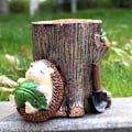 Miniatyrbilde 4 av 5: (Hvile) Søt pinnsvin blyantholder, tannbørsteholder, harpiks
