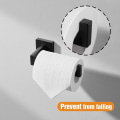 Miniatyrbillede 3 af 5: Sort Toiletpapirholder, Rustfrit Rulleholder i Rustfrit Stål til Badeværelse