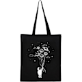 Miniatyrbillede 1 af 3: 1 stk. Sort lærred tote taske, lærredstaske, genanvendelig bomuldsshopping