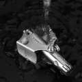 Miniatyrbilde 2 av 5: Nesehårstrimmer, rustfritt stål manuell nesehårstrimmer og E