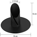Miniatyrbild 2 av 5: 2 st svart kandelaber ljusstake metall ljusstake svart P