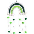 Pikkukuva 3 / 5: Rainbow Macrame Wall Tapetry Kodinsisustus Boho Käsinkudottu Lasten Tap