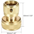 Miniatyrbillede 3 af 5: 19mm (3/4\") Messing Have Slange Hurtigkoblinger til Have