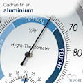 Miniatyrbillede 5 af 5: Indendørs analog hygrometer termometer - Hygrometer i rustfrit stål