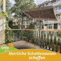 Miniatyrbillede 2 af 5: 4smile Parasol til altanrækværk - til rektangulære parasoller