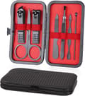 Manikyr Pedikyr Kit, 7 st Professionell Nagelklippare Set, Fläck