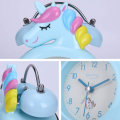 Miniatyrbillede 5 af 5: Pink Unicorn Analog Alarm Clock Børne Morning Silent Double