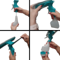 Miniatyrbild 5 av 5: 250 ml professionell multifunktion 4 i 1 med mikrofiberduk, w