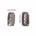 Miniatyrbillede 2 af 5: 50 stk. 6-tandet U-formede clips til hårextensions - 3,3 cm/1,3 tommer